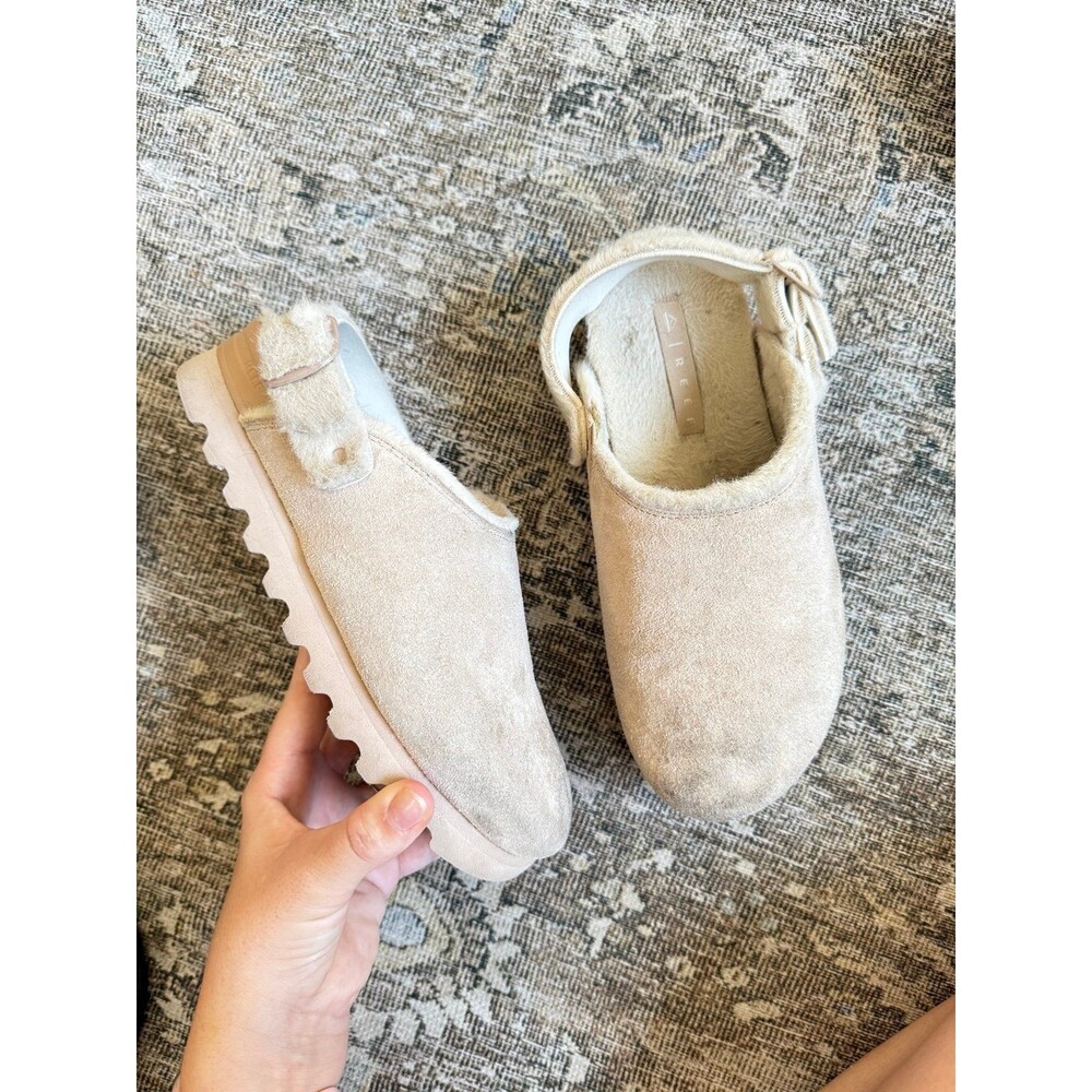 Reef Vista Hanna Slingback Clogs Tan Suede Size 7